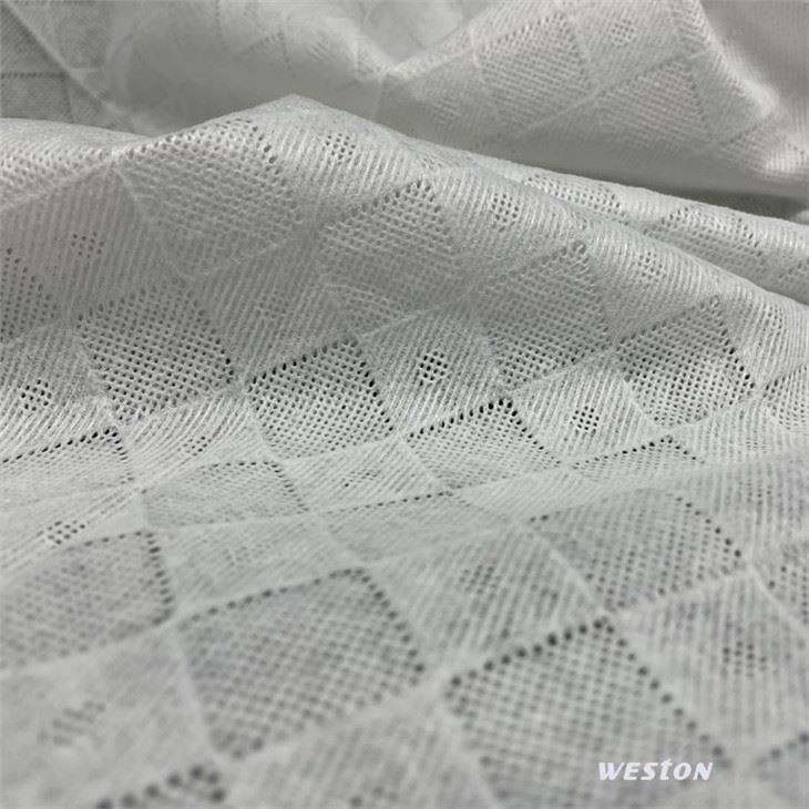 100% bamboo fiber checkerboard diamond embossed spunlace1