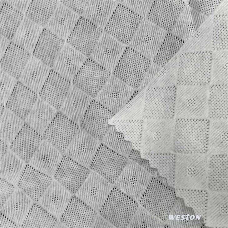 100% bamboo fiber checkerboard diamond embossed spunlace3