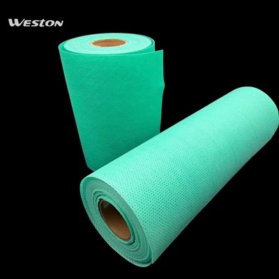 Lysegrønt nonwoven aftørringsmateriale